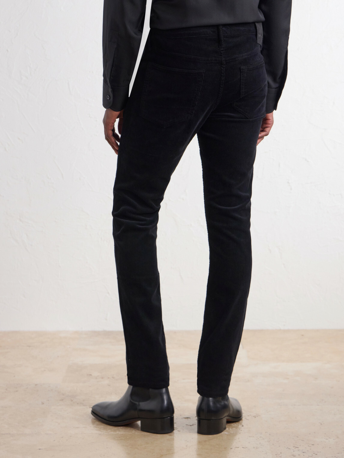 TOM FORD - Slim-Fit Cotton-Blend Corduroy Trousers - Black