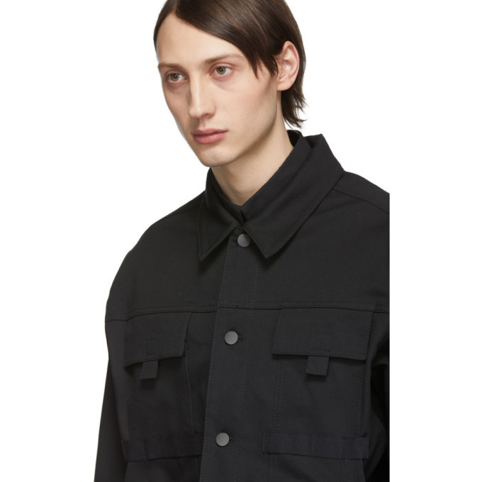 Nomenklatura Studio Black Armband Trucker Jacket