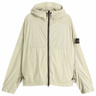 Stone Island Men's Ultralight Nylon Stretch-TC Hooded Jacket in Sand