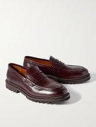 BRUNELLO CUCINELLI - Leather Penny Loafers - Brown