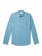 NN07 - Arne 5082 Button-Down Collar Organic Cotton-Corduroy Shirt - Blue