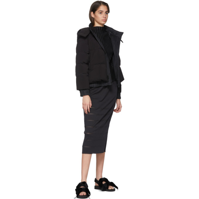 Pleats Please Issey Miyake Black A-POC Basics Skirt