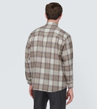 Auralee Checked wool shirt