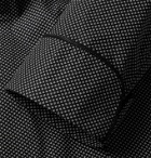 PAUL STUART - Piped Printed Cotton Robe - Black