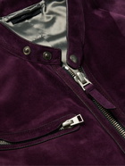 TOM FORD - Suede Blouson Jacket - Purple