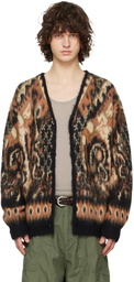 NEEDLES Black & Brown Mohair Paisley Cardigan