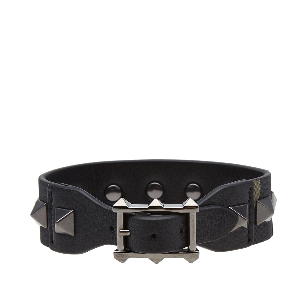LEATHER STUD BRACELET ARMY LEATHER STUD BRACELET ARMY