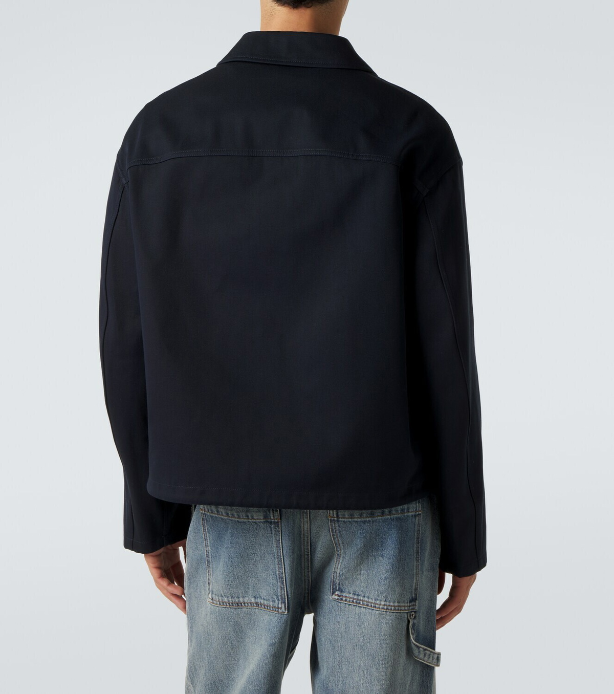 Loewe Logo embroidered cotton jacket
