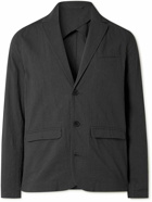 Folk - Assembly Unstructured Crinkled-Cotton Suit Jacket - Black