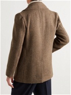 Giuliva Heritage - Ottone Double-Breasted Wool Peacoat - Brown