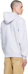 Cowgirl Blue Co Gray Script Hoodie