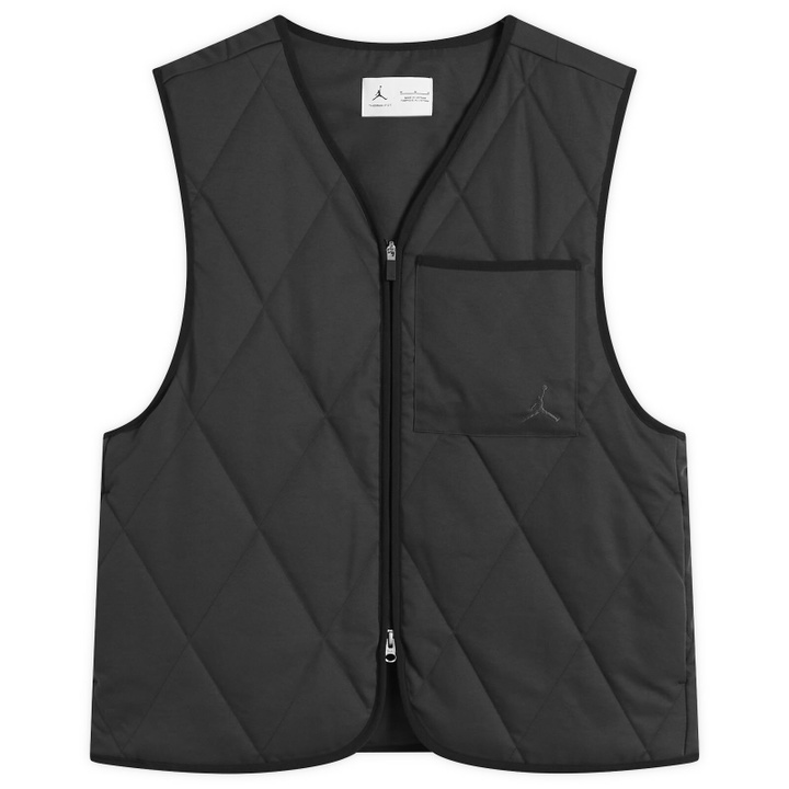 Photo: Air Jordan Men's Golf Vest in Black/Dark Shadow