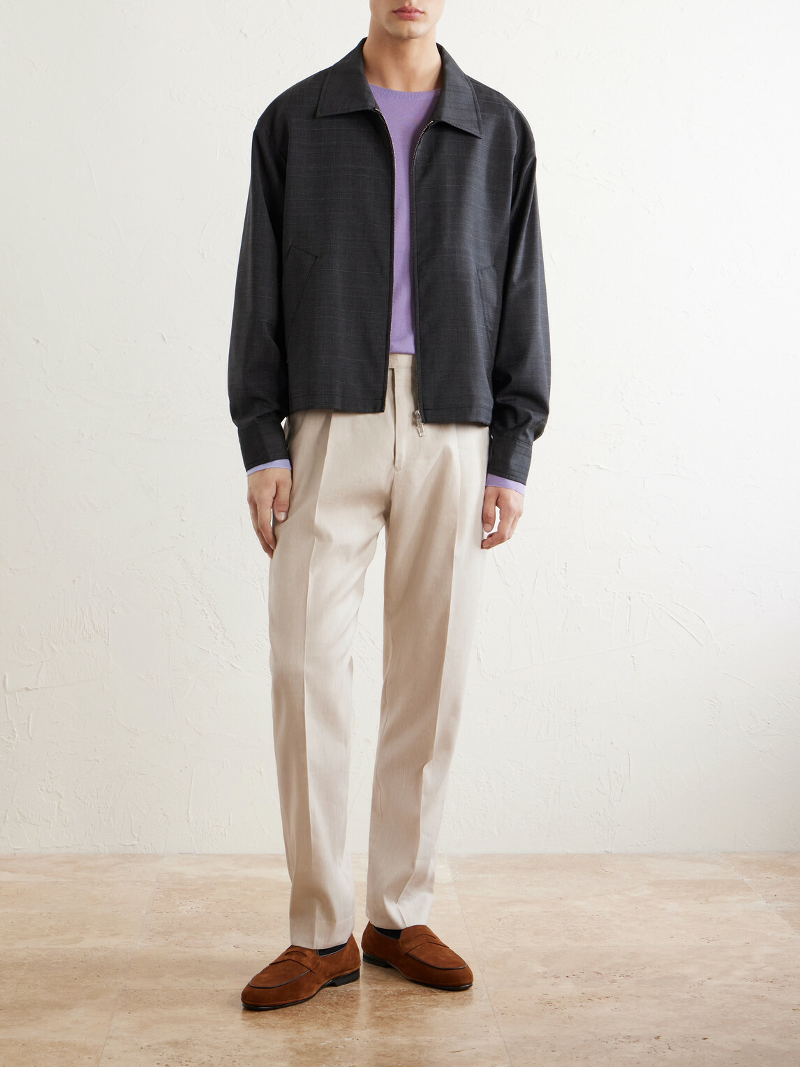 Paul Smith - Straight-Leg Linen and Wool-Blend Trousers - Neutrals