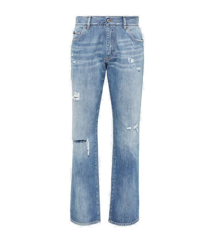 Photo: Dolce&Gabbana Distressed straight jeans