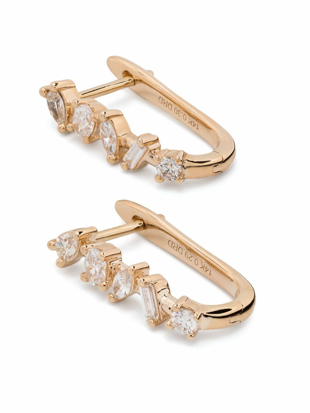 Dana Rebecca Designs 14K Gold Alexa Jordyn Diamond Hoop Earrings