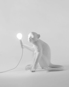 Seletti Monkey Lamp Resin Lamp   Sitting   Eu Plug White - Mens - Lighting