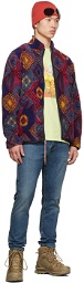 Aries Multicolor Fleece Graphic Zip Jacket