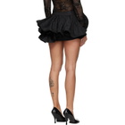 VAQUERA Black Bustle Miniskirt
