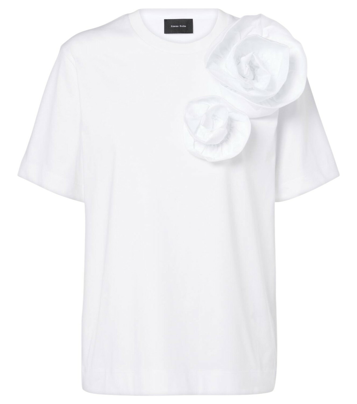 Simone Rocha Boy floral-appliqué cotton T-shirt Simone Rocha