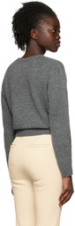 Recto Gray Round Neck Sweater