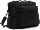 Valentino Garavani Black Canvas 'VLTN' Crossbody Bag