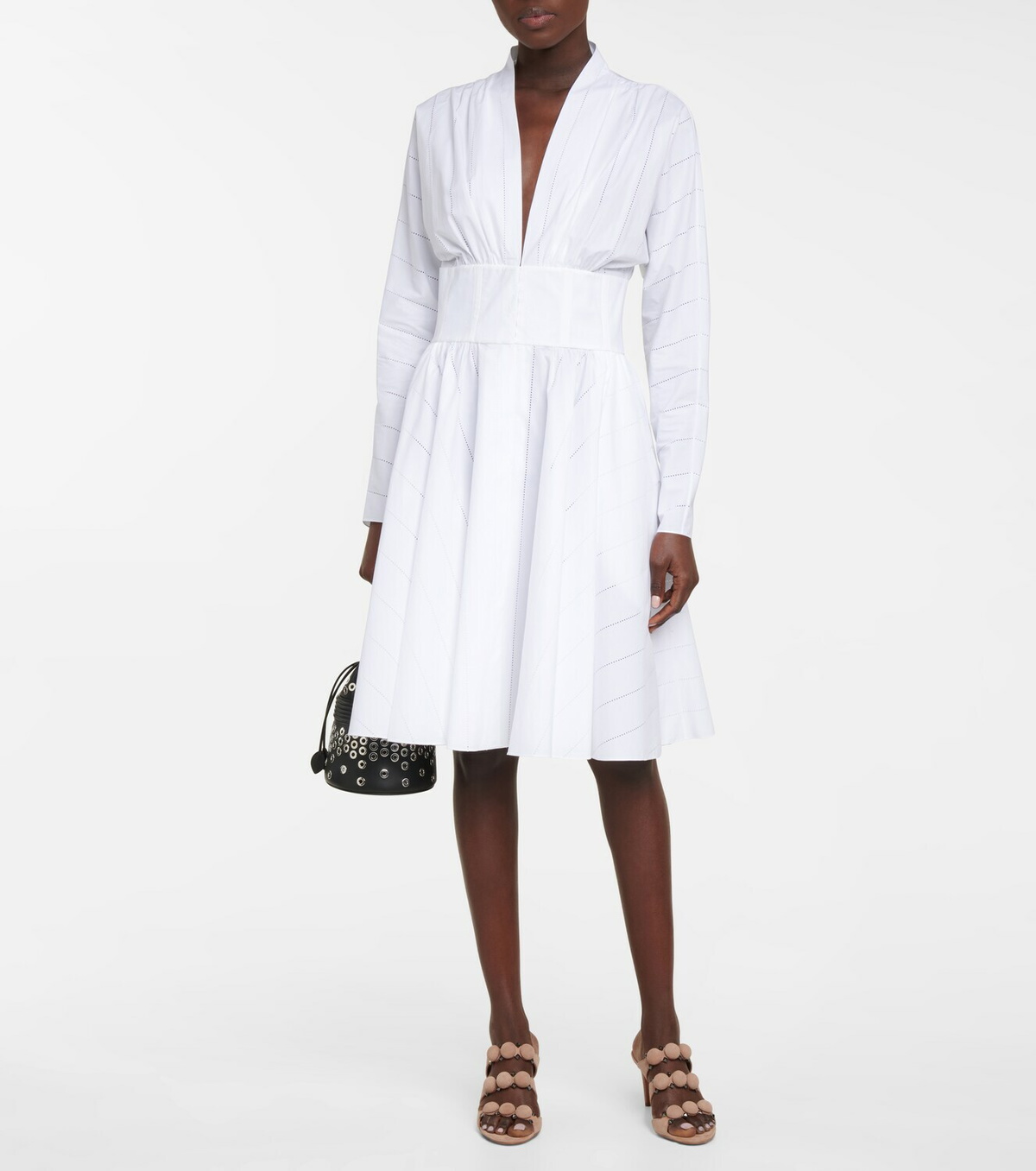 Alaïa Bombe suede sandals