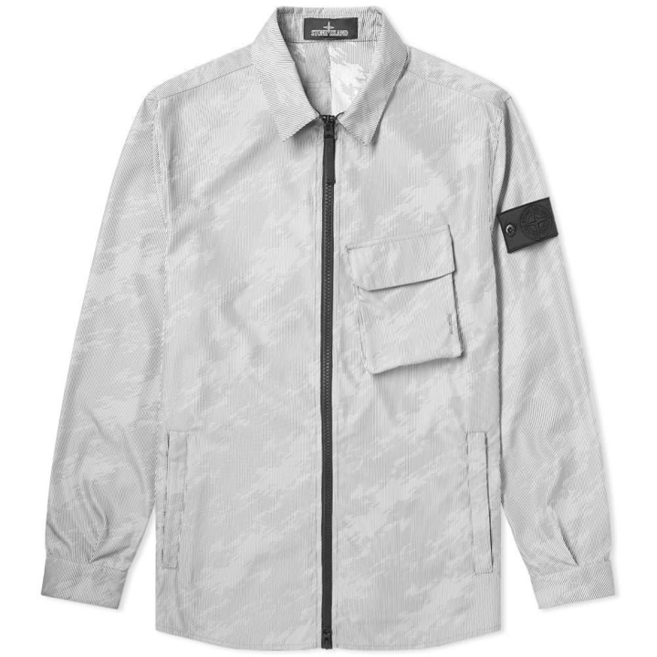 Photo: Stone Island Shadow Project Lenticular Jacquard Zip Shirt Jacket