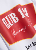 Club 1984 Racing Printed Cotton T-shirt White