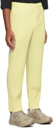 HOMME PLISSÉ ISSEY MIYAKE Yellow Tailored Pleats 1 Trousers