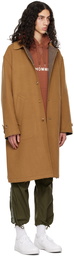 Comme des Garçons Homme Brown Single-Breasted Coat