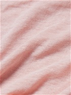 Officine Générale - Garment-Dyed Linen-Blend T-Shirt - Pink