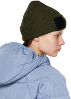 C.P. Company Green Goggle Beanie