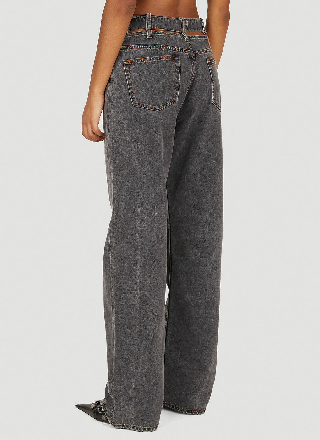 Y Belt Jeans in Grey Y/Project