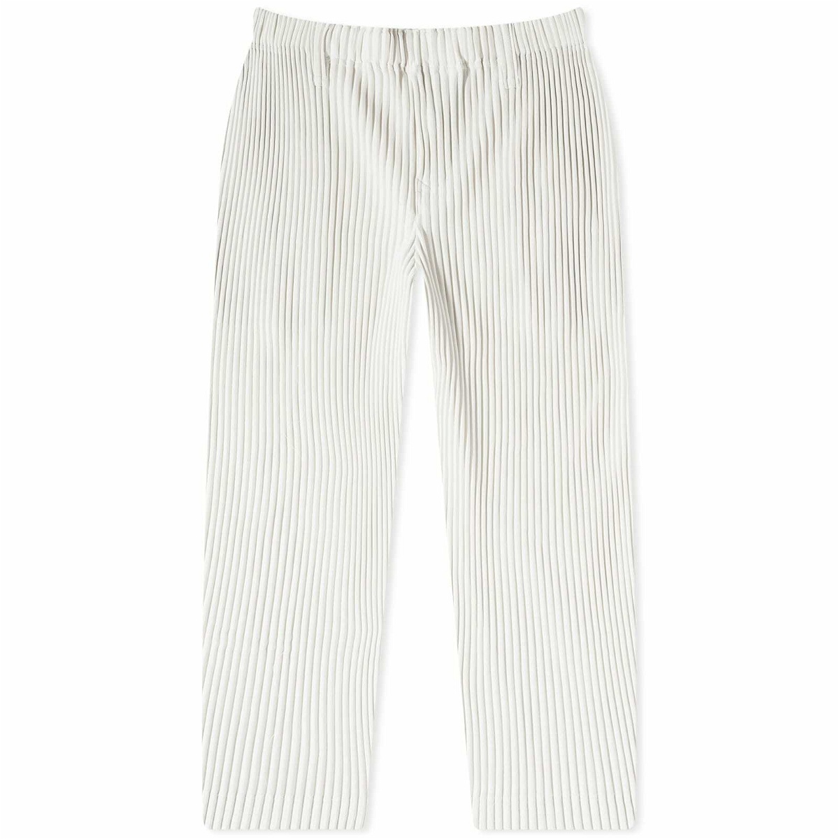 Homme Plissé Issey Miyake Men's Straight Leg JF194 Pant in Ivory Homme ...