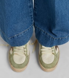 Golden Goose Ball Star suede-trimmed leather sneakers