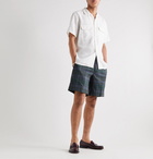 Beams Plus - Checked Woven Shorts - Blue