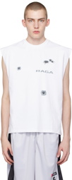 Raga Malak White Bullet Tank Top