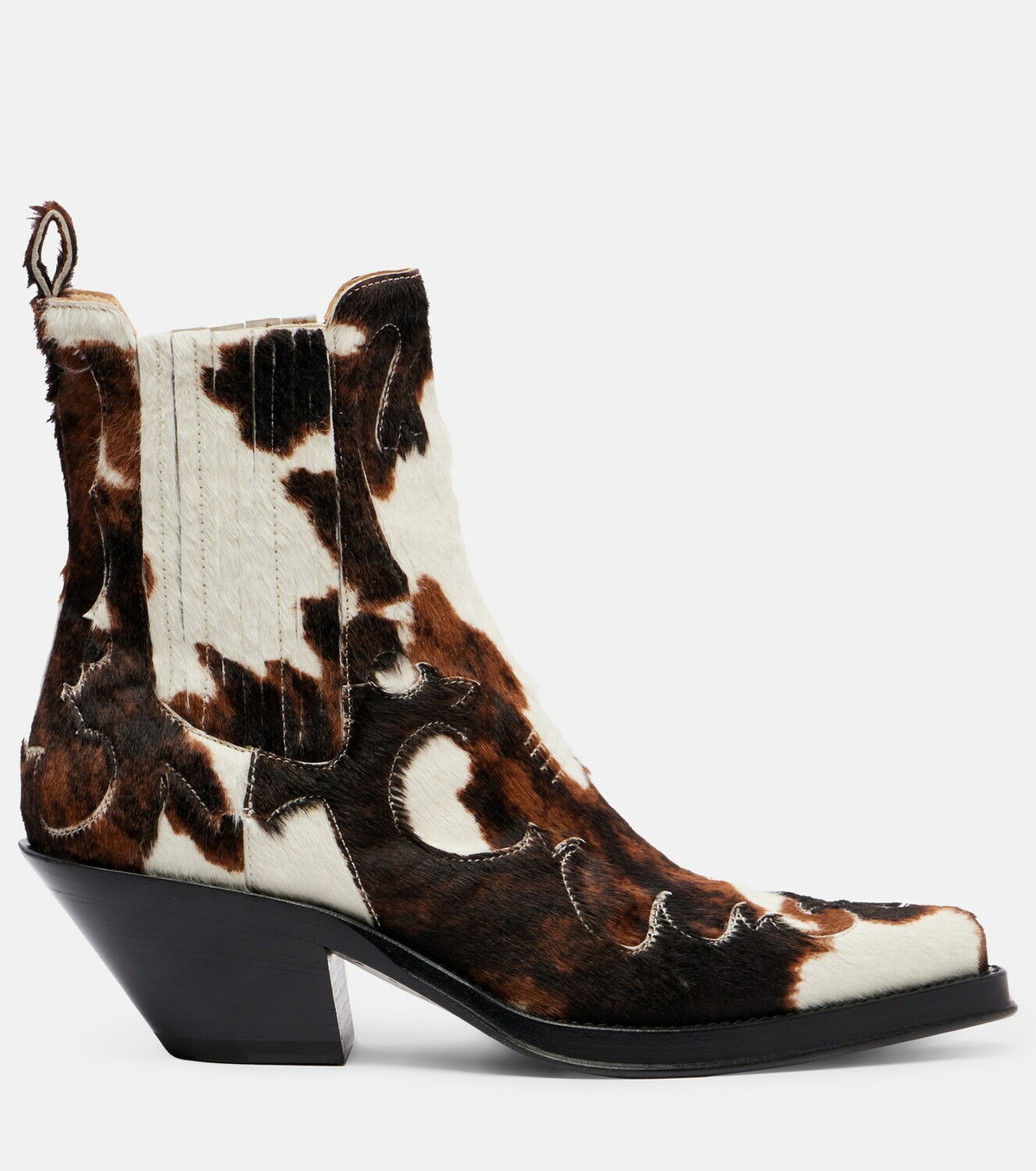 Gabriela Hearst Cassidy calf hair cowboy boots