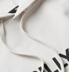 BILLY - Oversized Logo-Print Loopback Cotton-Jersey Hoodie - White