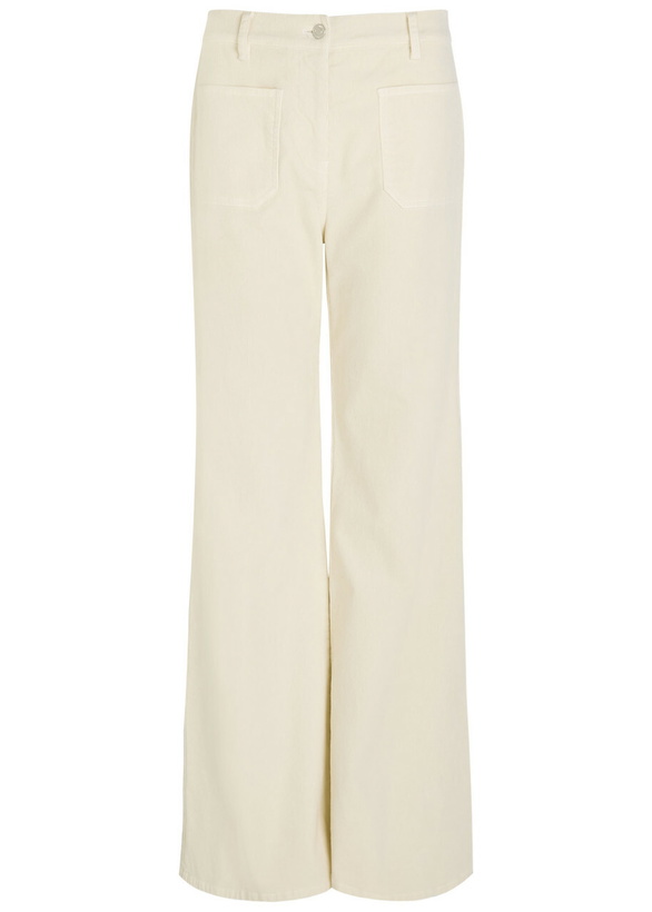 Photo: Nili Lotan Florence Flared-leg Corduroy Trousers Beige
