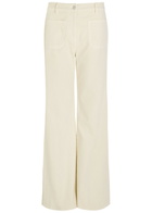 Nili Lotan Florence Flared-leg Corduroy Trousers Beige