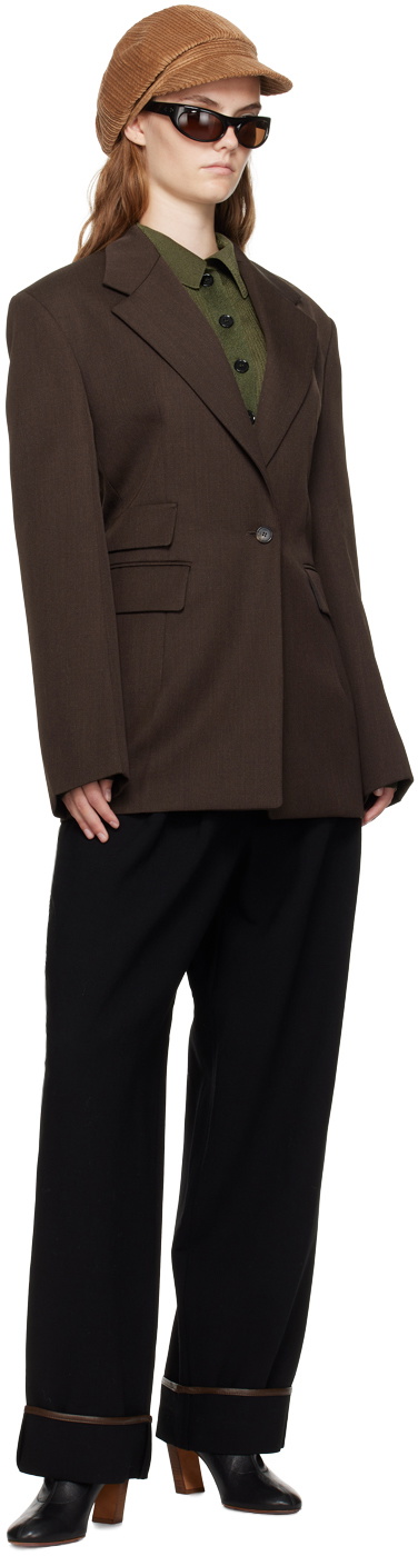 Recto Green Both Sides Opening Cardigan