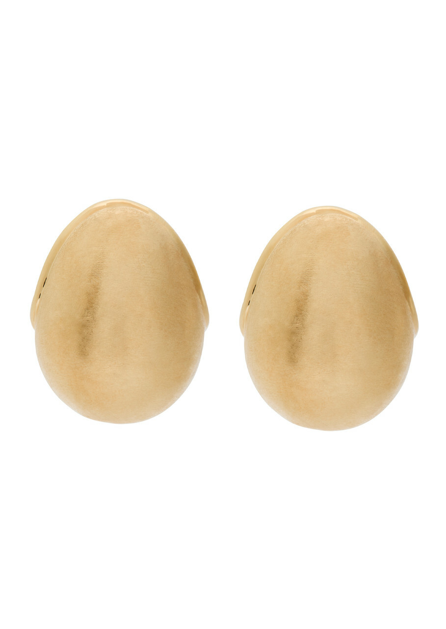 Jacquemus Les Bouclés Raisin Brushed Drop Earrings - Gold - One Size