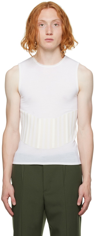 Photo: Dion Lee Off-White Bone Tank Top