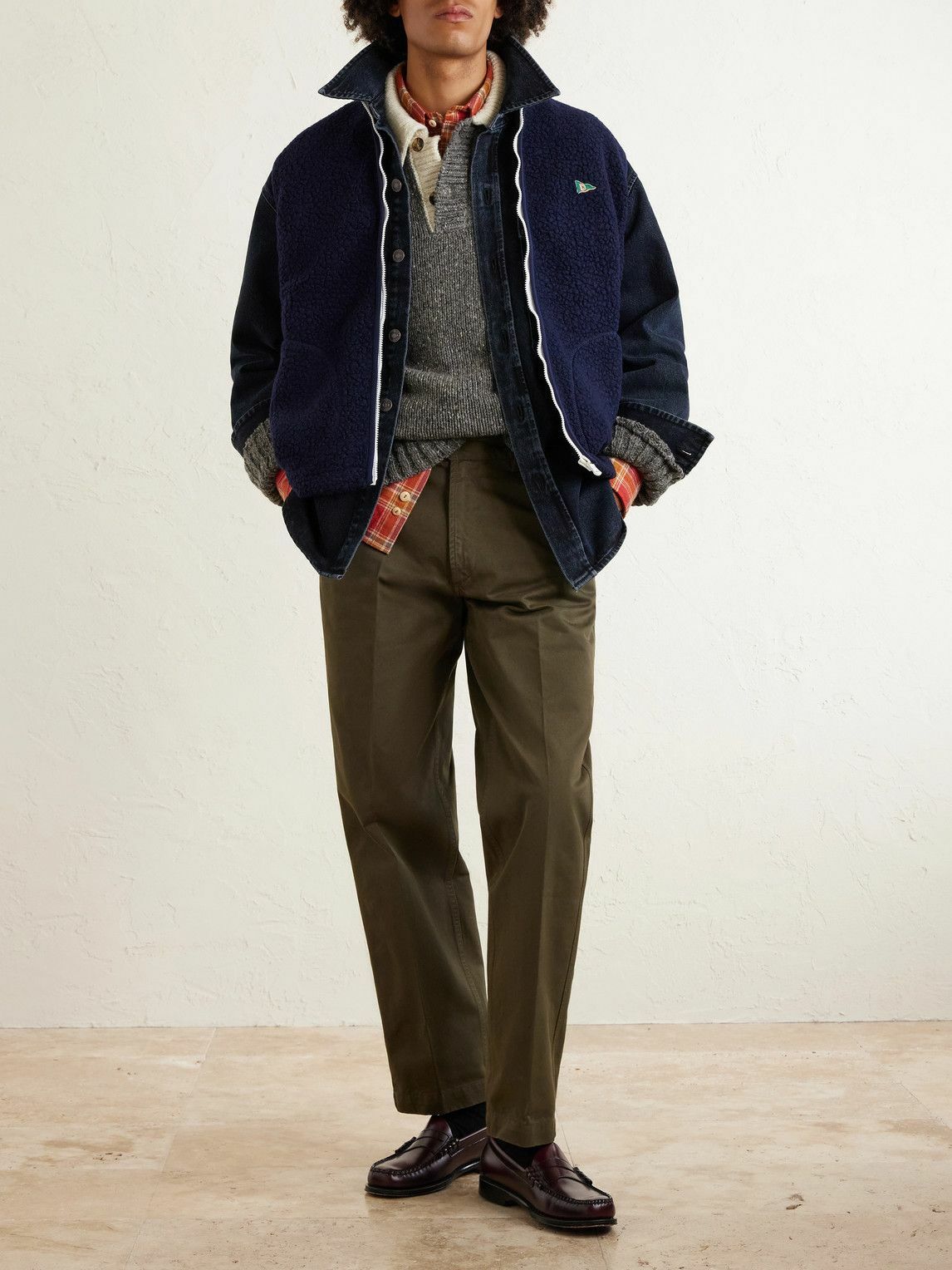 Drake's - HIM Straight-Leg Cotton-Twill Chinos - Green