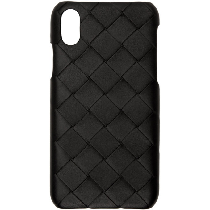 Photo: Bottega Veneta Black Intrecciato iPhone XS Case