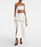 Maticevski Streaming draped midi skirt