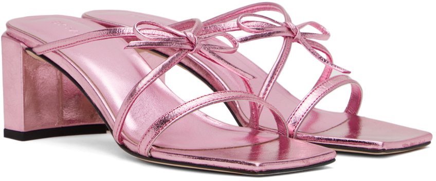 BY FAR Pink June Heeled Sandals By Far