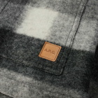 A.P.C. Emile Plaid Wool Chore Jacket in Anthracite