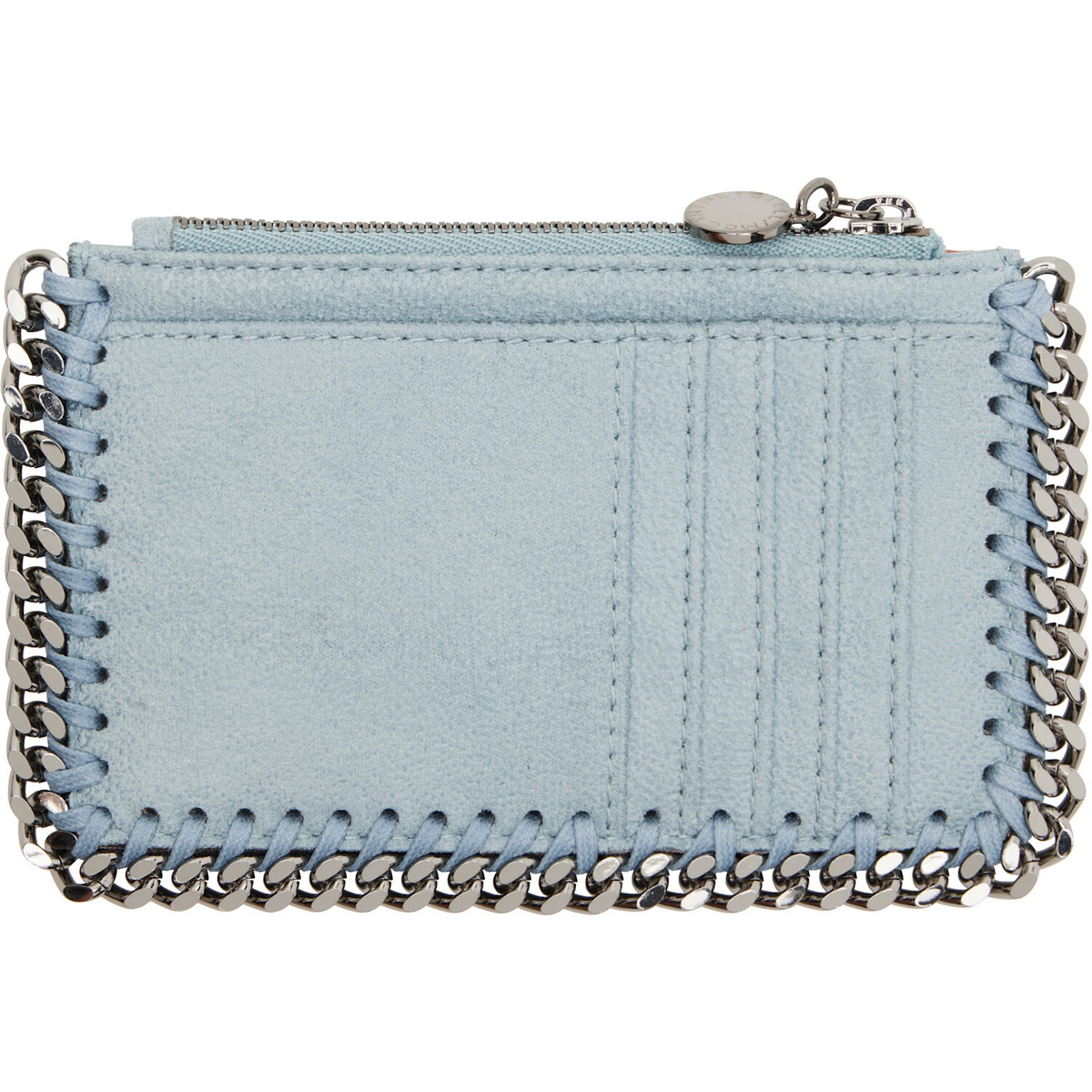 Stella McCartney Blue Falabella Zip Wallet